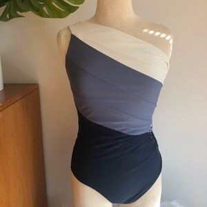 Summersault One-Piece Swimsuit Blue White Grey 14